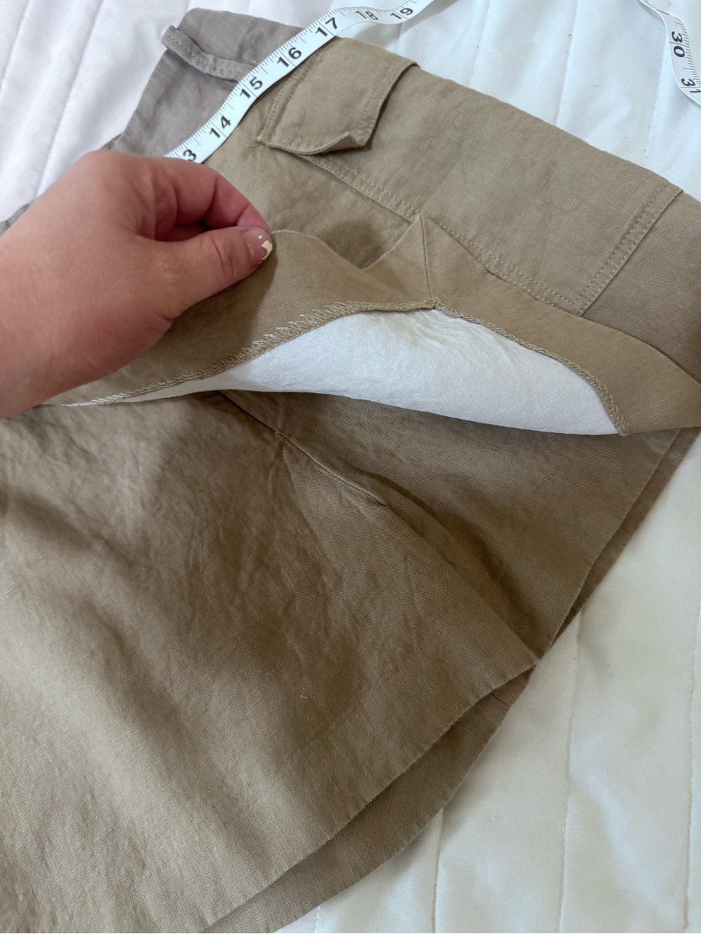 Anthropologie Khaki Utility Skort - Picture 5 of 8